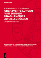 Grenzverteilungen Von Summen Unabhängiger Zufallsgrössen 3112727444 Book Cover