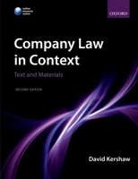Company Law in Context: Text and Materials 0199215944 Book Cover