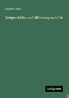 Zeitgeschäfte und Differenzgeschäfte (German Edition) 3388936544 Book Cover