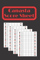 Canasta Score Sheets: Canasta Score Book Scorebook of 120 Score Sheet Pages For Canasta Games Canasta for ScoreKeeping Canasta Scoring record notepad Canasta Score Book card gifts for Canasta players  1676659919 Book Cover