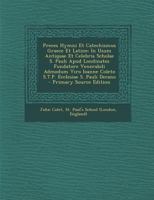 Preces Hymni Et Catechismus Graece Et Latine 1287402178 Book Cover