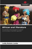 African oral literature 620818598X Book Cover