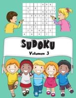 SUDOKU: Volumen 3 | 150 Niños Sudoku Con Soluciones | Fácil | 1 Cuadrículas Por Página | Gran formato, 8.5 "x11". (Mi Sudoku Favorito Para Miños) B0884H574Y Book Cover