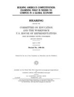 Building America's competitiveness: examining what is needed to compete in a global economy 1674142625 Book Cover