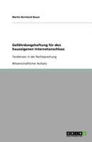 Gefährdungshaftung für den hauseigenen Internetanschluss: Tendenzen in der Rechtsprechung 3640759990 Book Cover