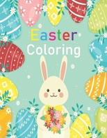 Easter Coloring: Paperback B08VCKKLJ8 Book Cover