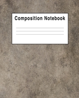 Composition Notebook: Slat Gray Abstract 1692602896 Book Cover