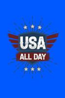 USA All Day: 120 Pages, Soft Matte Cover, 6 x 9 1078202788 Book Cover