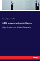 Erklarung Geographischer Namen 3743481162 Book Cover