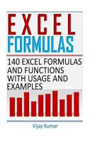 Excel Formulas: 140 Excel Formulas and Functions with usage and examples 1533061653 Book Cover