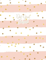 Dot Grid Journal: Dotted Grid Notebook for Journaling, Bullet Grid Journal, Dotted Paper, Large (8.5 x 11 inches) Pink Stripes Gold Polka Dots 1706150504 Book Cover