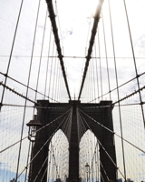 Journal: 200 Lined & Dated Sheets, 8x10 Inches, New York, Bridge, Brooklyn, Diary & Notebook for Writing, Brainstorming, Note-Taking, Relieving Stress & More 1698874413 Book Cover