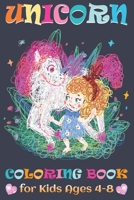 Unicorn Coloring Book for Kids Ages 4-8: 100 Unique and Beautiful Coloring Pages (Coloring Books For Boys & Girls) 1696936233 Book Cover