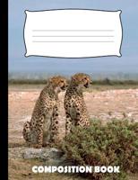 Composition Book: Cheetah Composition Notebook Wide Ruled 1072628740 Book Cover