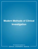 Modern Methods of Clinical Investigation 0309042860 Book Cover
