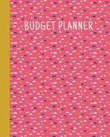 Budget Planner: Two Year Budgeting Workbook | Undated Monthly Personal Finance Organizer, Spending Log, Savings Worksheets, Bill Tracker, and Bank ... | Whimsical Pattern Cover Design in Red 1672026474 Book Cover