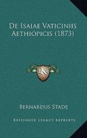 De Isaiae Vaticiniis Aethiopicis (1873) 1160392013 Book Cover