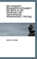 Die neuesten Rübezahlforschungen: Ein Blick in der Werkstatt der mytholischen Wissenschaft; Vortrag 1110187475 Book Cover