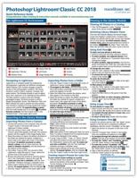 Adobe Photoshop Lightroom Classic CC 2018 Introductory Quick Reference Training Tutorial Guide Laminated Cheat Sheet 1941854249 Book Cover