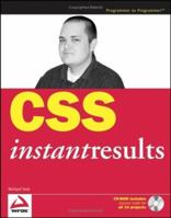 CSS Instant Results (Programmer to Programmer) 047175126X Book Cover
