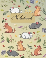 Notebook: Cute Chinchilla Rat - Animals Diary / Notes / Track / Log / Journal, Book Gifts For Women Men Kids Teens Girls Boys Friends 8x10 110 Pages 1708003614 Book Cover