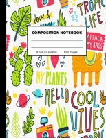 Composition Notebook: Wide Ruled Paper Notebook Journal Cute Wide Blank Lined Workbook for Teens Kids Students Girls for Home School College Writing Notes 8.5 x 11, 110 pages 1705946658 Book Cover