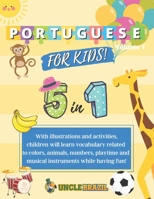 Portuguese for kids!: 5 in 1 - Volume 1 null Book Cover