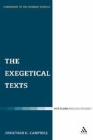 The Exegetical Texts (Companion to the Qumran Scrolls) 0567045285 Book Cover