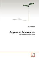 Corporate Governance: Konzept und Umsetzung 3639365720 Book Cover