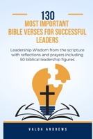130 Most Important Bible verses for successful leaders: Leadership Wisdom from the scripture with reflections and prayers including 50 biblical leadership figures B0CPFS8JM7 Book Cover