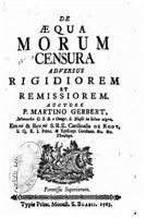 de �qua Morum Censura Adversus Rigidiorem Et Remissiorem 1530226465 Book Cover