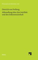 Abhandlung Uber Den Intellekt Und Den Erkenntnisinhalt 3787305025 Book Cover