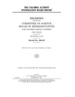 The Columbia Accident Investigation Board Report 124048559X Book Cover