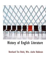 History of English Literature 1359743049 Book Cover