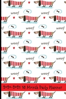 2020 - 2021 18 Month Daily Planner: Adorable Sweater Loving Dachshund Cover Daily Organizer Calendar Agenda 6x9 Work, Travel, School Home Monthly Yearly Views To Do Lists Blank Notes Birthday Annivers 1709938250 Book Cover