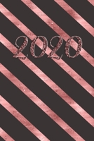 2020: Calendar, DIN-A5 paperback format, weekly planner with space for notes, holidays, year-round overview. white paper with cute girl's writing, ... Glitter Stone Pink Girl German Version 1712201522 Book Cover