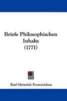 Briefe Philosophischen Inhalts 1176029118 Book Cover