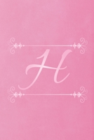 H: Initial Monogram Letter H College Ruled Notebook. Personalized Medium Lined Journal & Diary for Writing & Note Taking for Girls, Boys, Men and Women 1672851580 Book Cover