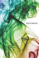 Sketchbook: Rainbow Smoke Sketchbook 6x9 Inches 100 Pages for Drawing, Doodling or Sketching Lovely Gift Idea for Kids 1679303120 Book Cover