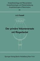 Der Primare Volumenersatz Mit Ringerlactat 3540044167 Book Cover