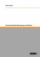 Finanzorientierte Bewertung von Marken 363894834X Book Cover