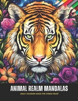 Animal Realm Mandalas: Adult Coloring Book for Stress Relief, 50 Pages, 8.5 x 11 inches B0CKTNT4W4 Book Cover