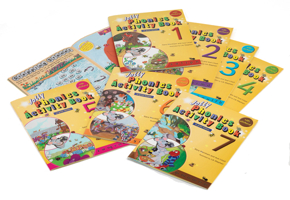 Jolly Phonics Activity Books 1-7 1844142760 Book Cover