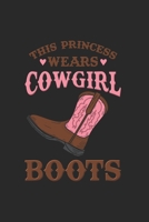 This Princess Wears Cowgirl Boots Notebook : Notebook Compact 6 X 9 Inches Blank Dot Grid 120 Cream Paper (Diary, Notebook, Composition Book, Writing Tablet) 1670767574 Book Cover