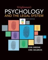 Wrightsman's Psychology and the Legal System 0534521061 Book Cover