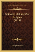 Spinozas Stellung Zur Religion 1160255997 Book Cover