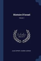 Histoire D'israel; Volume 1 1022820834 Book Cover