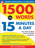 1,500 Words in 15 Minutes a Day: Your Week-by-week Plan to a Perfect Vocabulary 0071443258 Book Cover