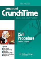 Civil Procedure (Emanuel Law Outlines) 1565425049 Book Cover