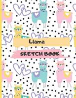 Llama Sketch Book 1074430255 Book Cover